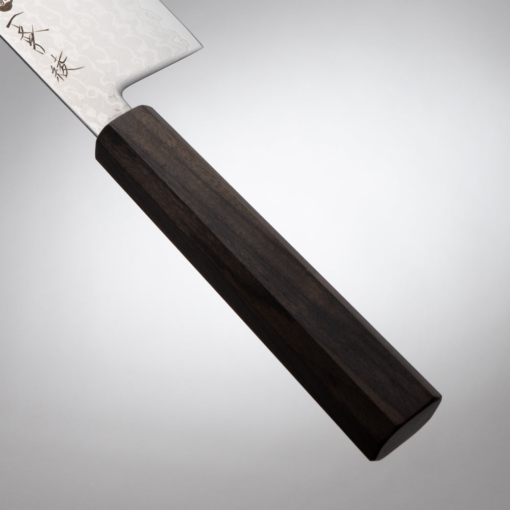 一文字 綾 VG10 ダマスカス 菜切包丁 灰檀柄