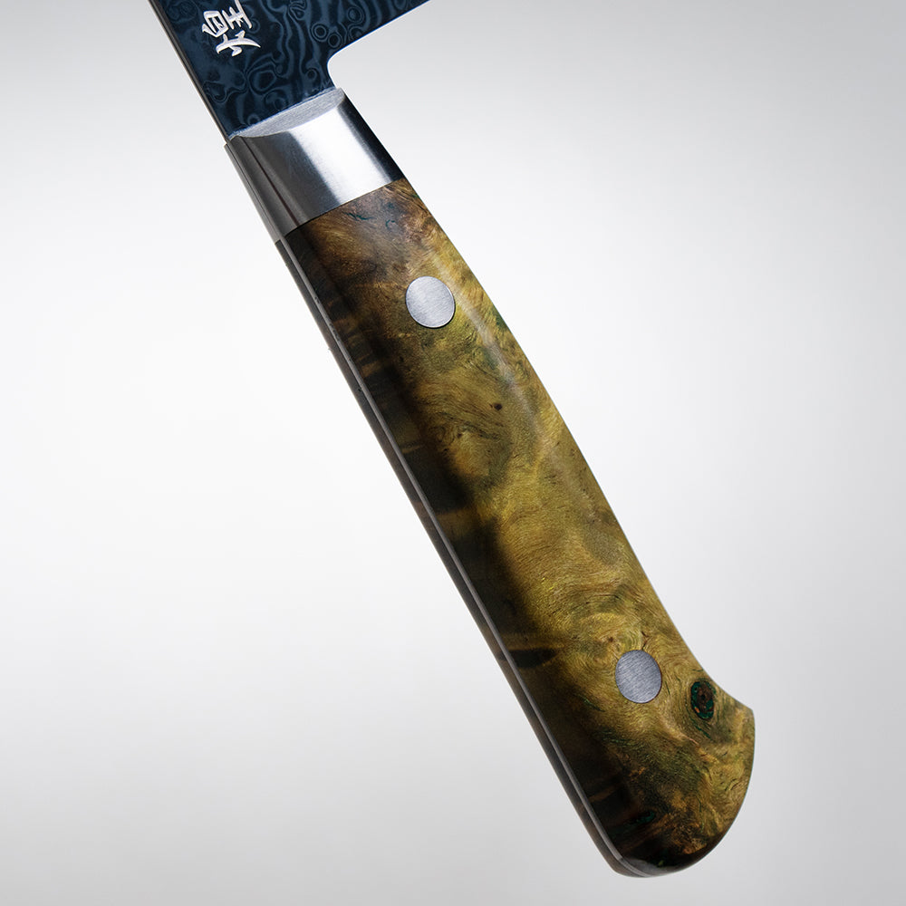 煌 -双鋼- コアレス 三徳包丁 金鳳(きんぽう)