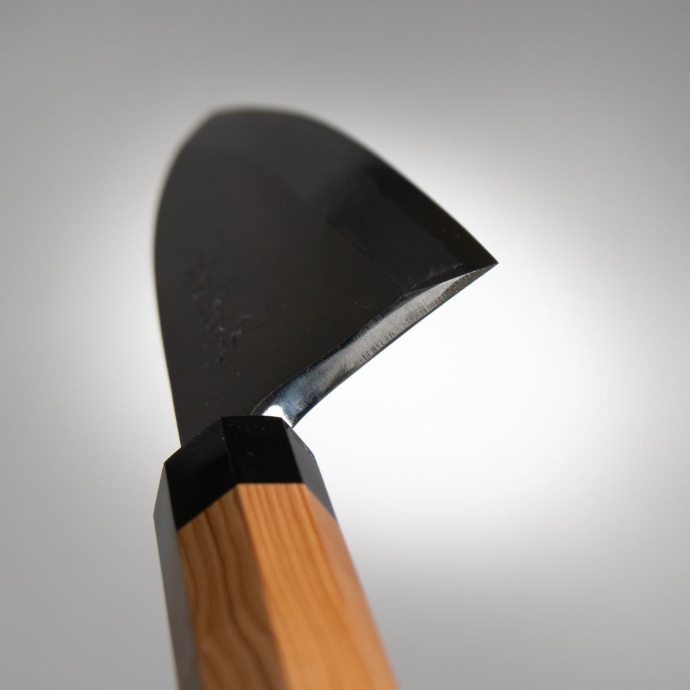 堺一文字光秀 白一鋼 紋鍛錬 出刃包丁