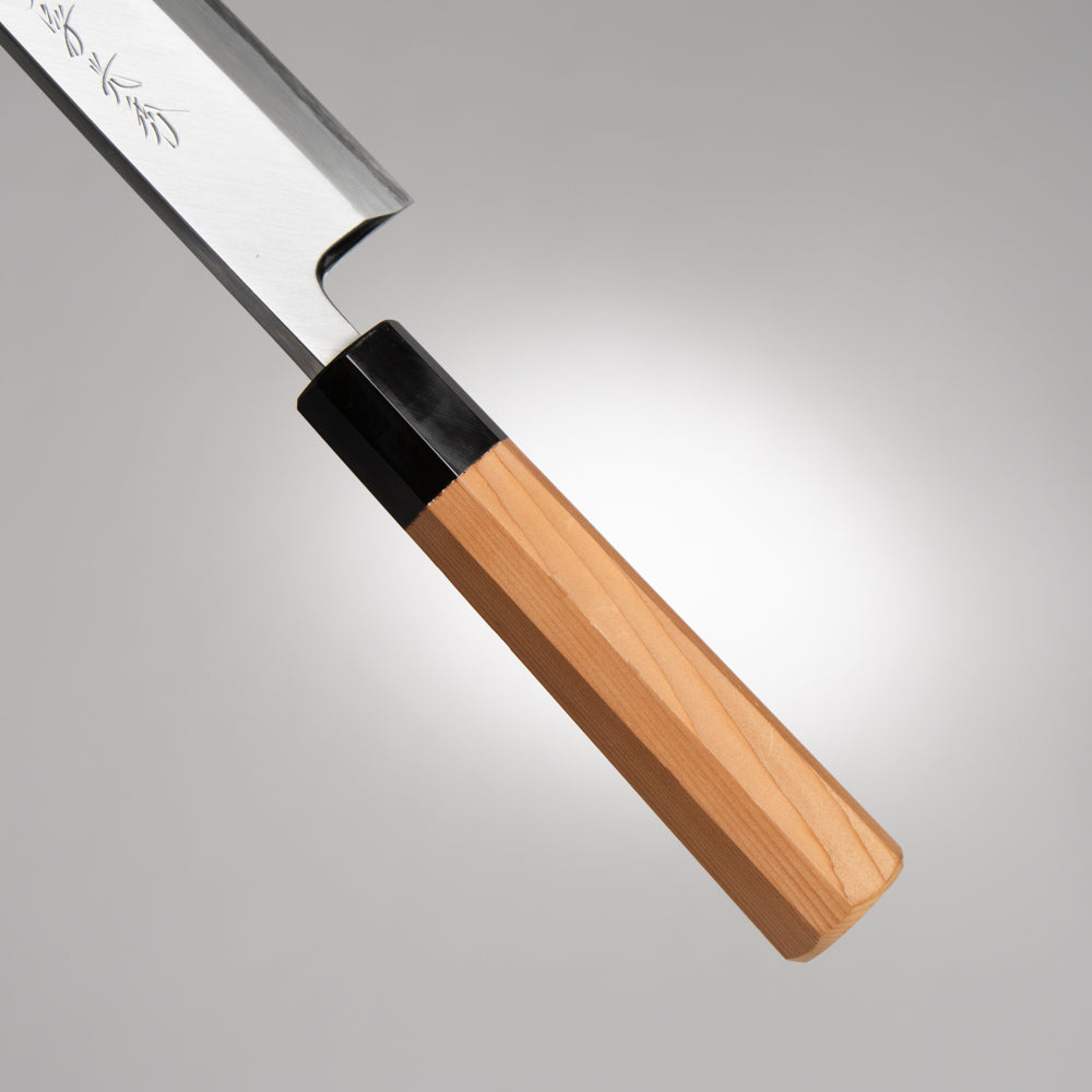 堺一文字光秀 白一鋼 紋鍛錬 身卸し出刃包丁