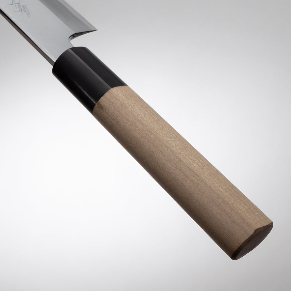 堺一文字光秀 白鋼 鍛 霞研 舟行包丁