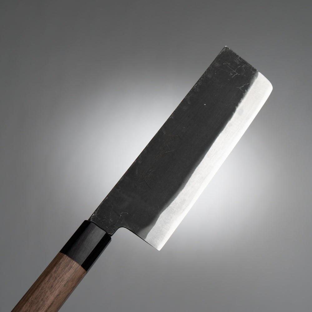 一文字 穣 青鋼 黒打 菜切包丁