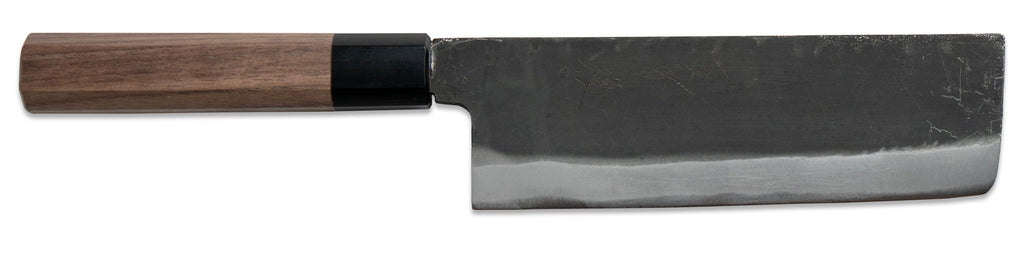 一文字 穣 青鋼 黒打 菜切包丁