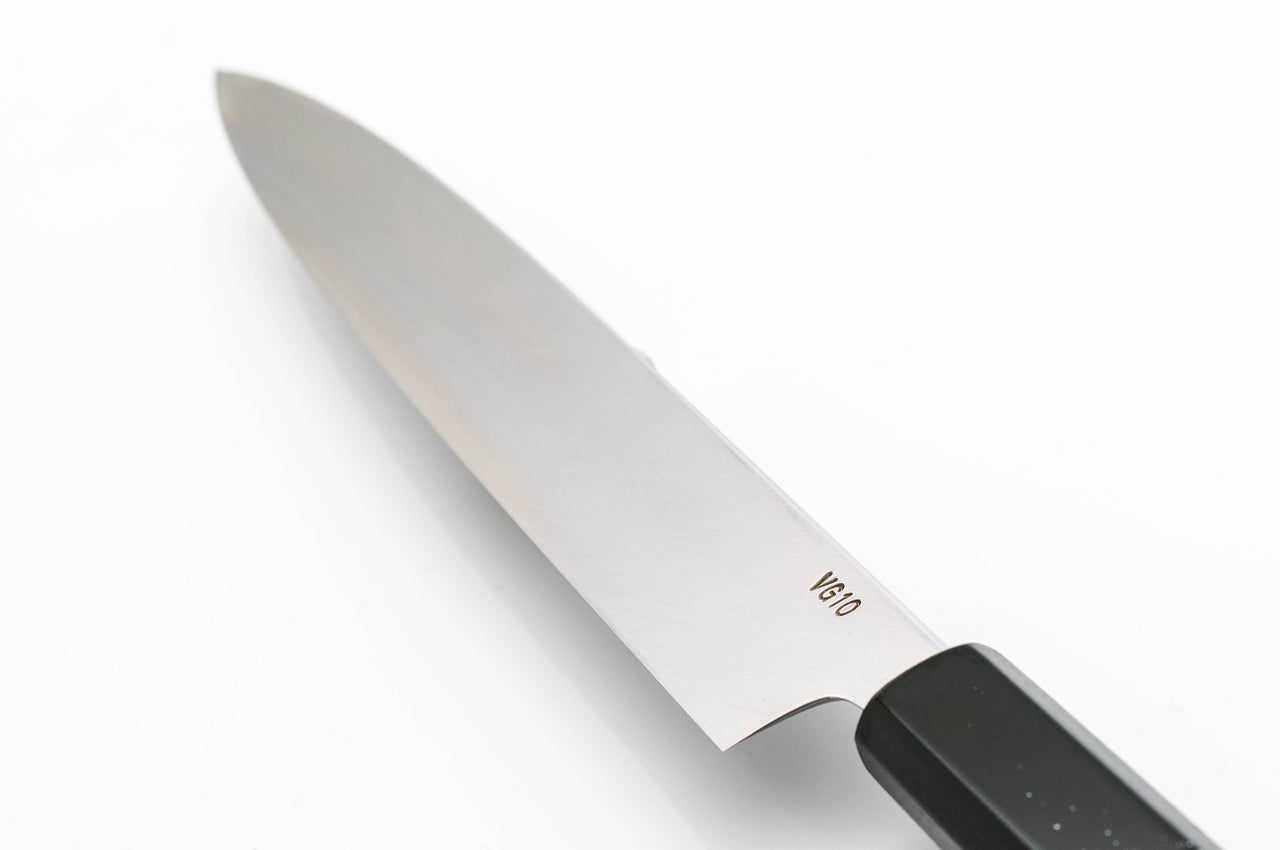 煌 V金10号 鏡面仕上 漆塗り錫ちらし柄 柳刃包丁