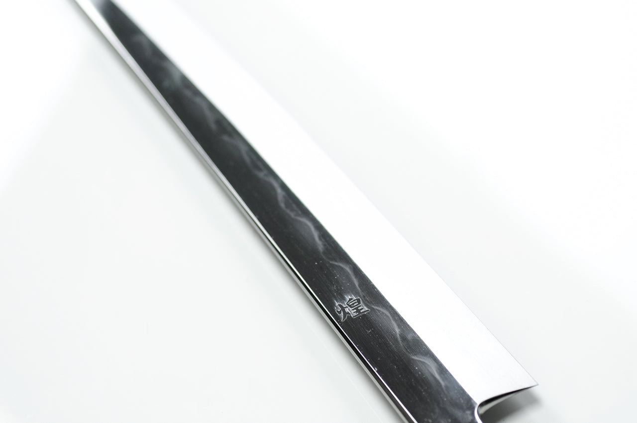 中川作 煌 白二鋼水本焼 逆丁子 先丸柳刃 黒檀柄
