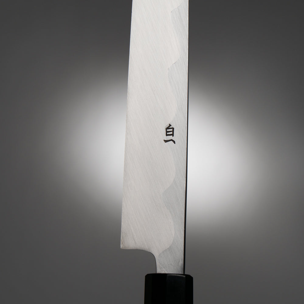 堺一文字光秀 白一鋼 紋鍛錬 柳刃包丁