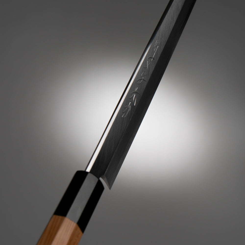 堺一文字光秀 白一鋼 紋鍛錬 柳刃包丁