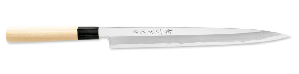 堺一文字光秀 白鋼 鍛 霞研 柳刃包丁