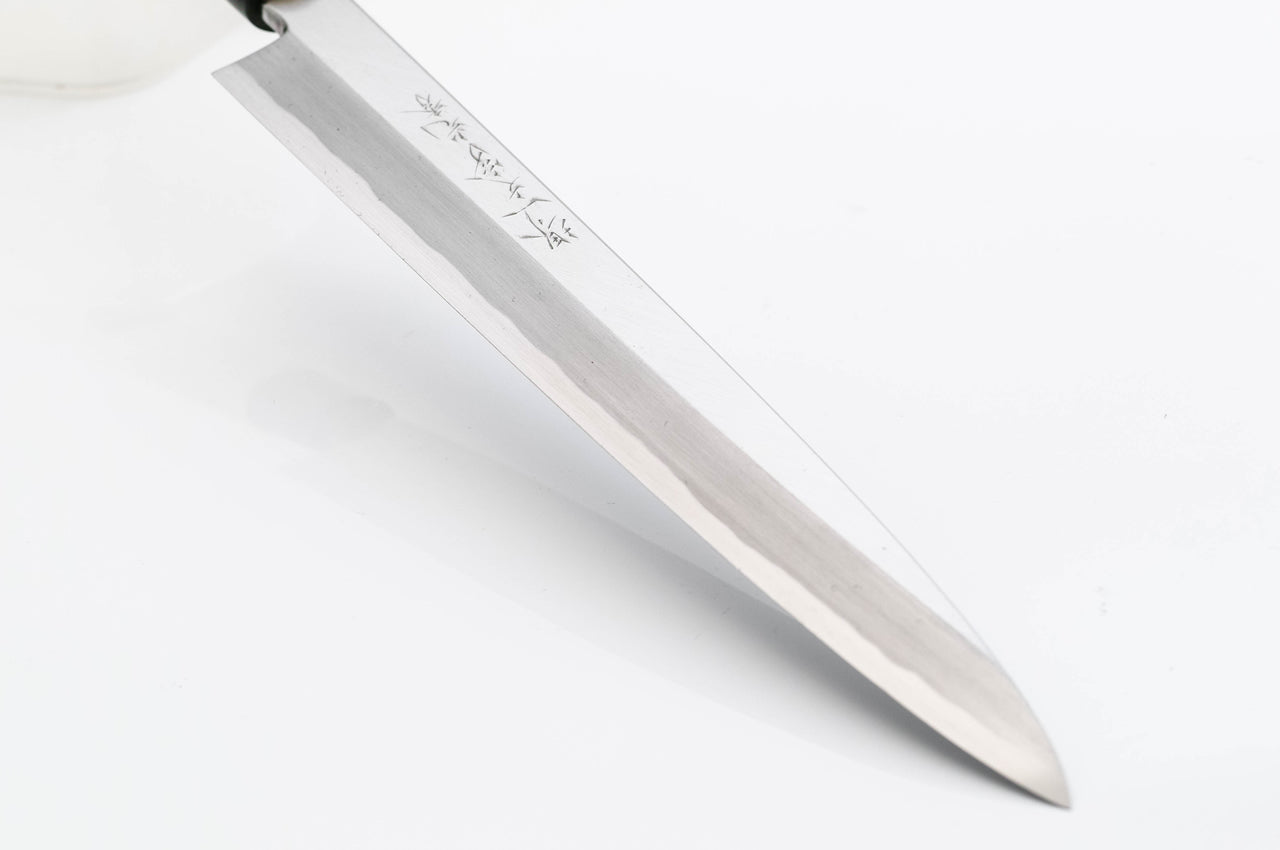 堺一文字光秀 白鋼 鍛 霞研 柳刃包丁