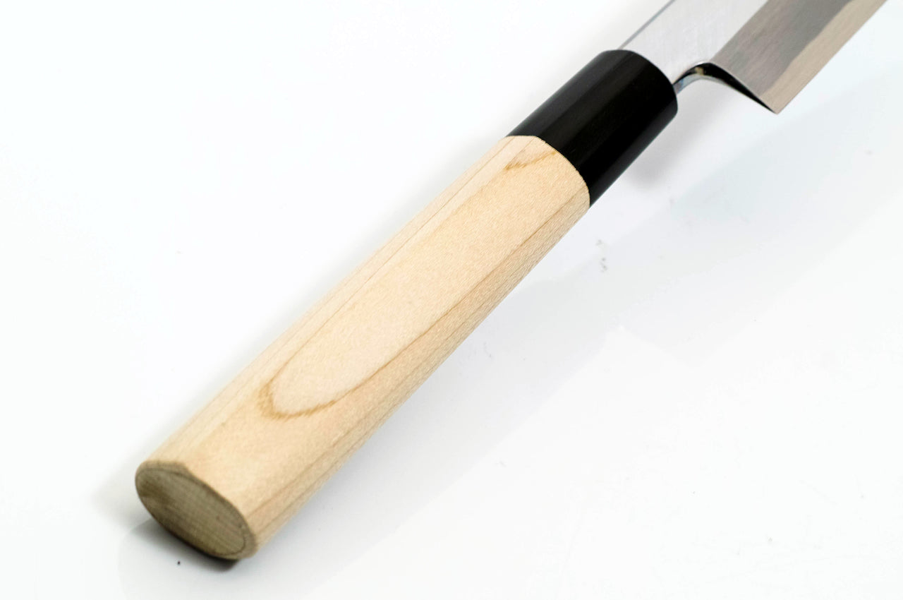 堺一文字光秀 白鋼 鍛 霞研 柳刃包丁