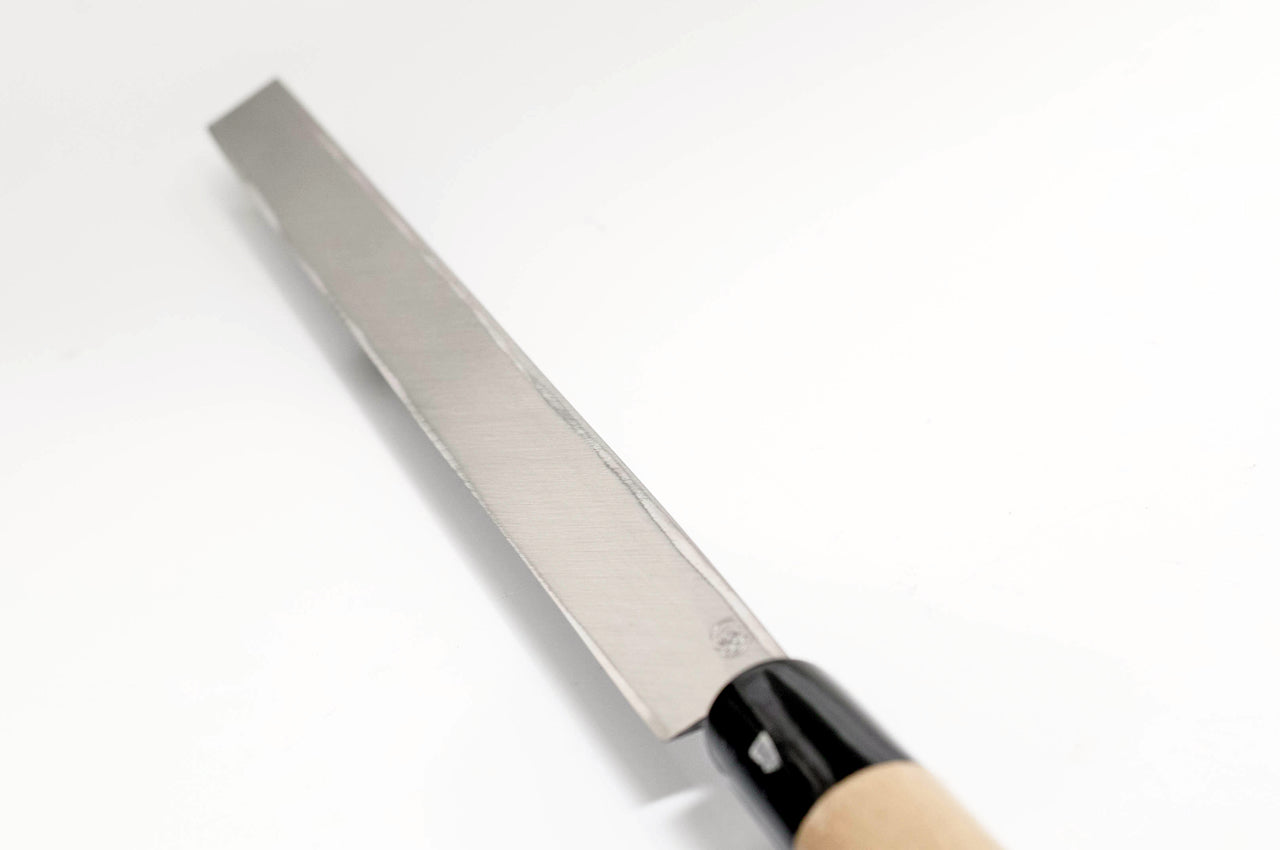 堺一文字光秀 白鋼 霞研 たこ引き包丁 鞘付き