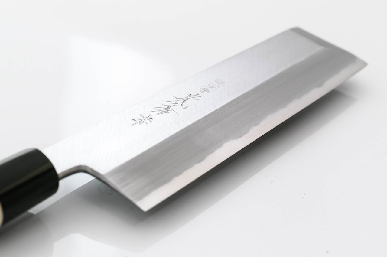 堺一文字光秀 白鋼 霞研 江戸薄刃包丁