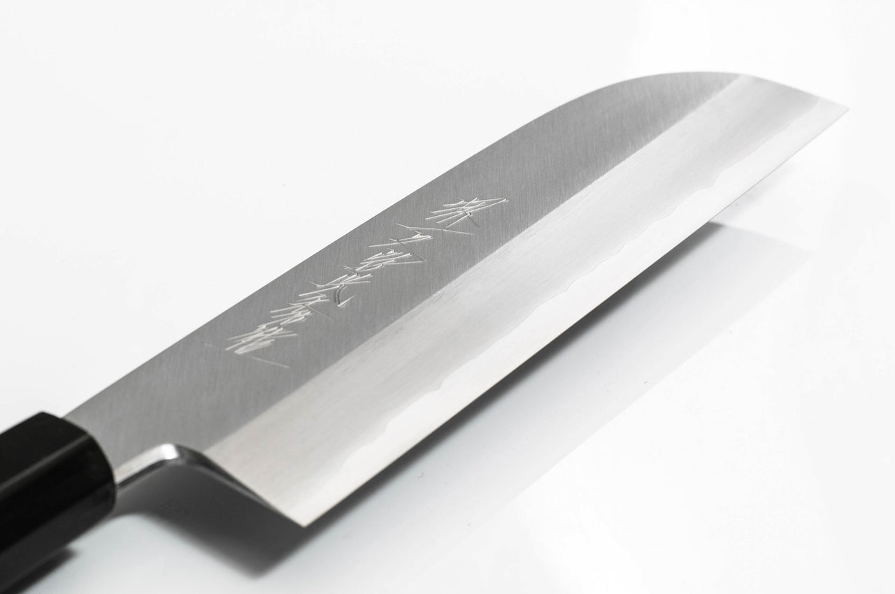 堺一文字光秀 白銀 霞研 鎌薄刃包丁 鞘付き