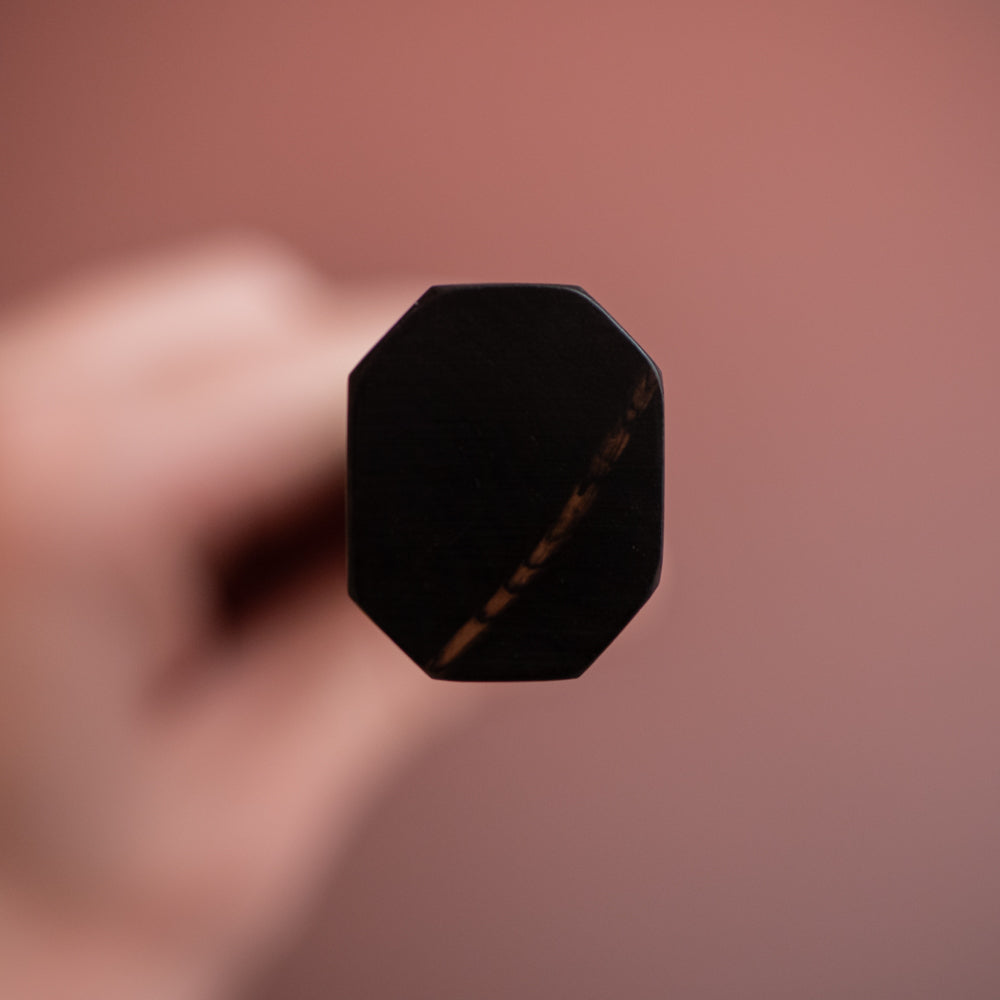 堺一文字光秀 青一鋼 炎紋鍛 墨流し 柳刃包丁 白鞘付き