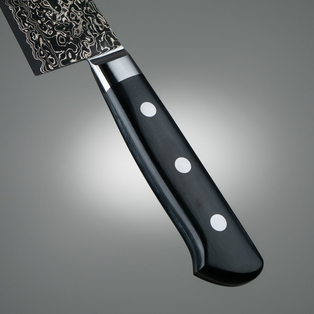 煌 本鍛造 粉末ハイスダマスカス鋼 三徳包丁