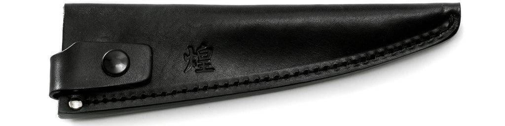 包丁サヤ 手作り革製鞘 骨スキ角型