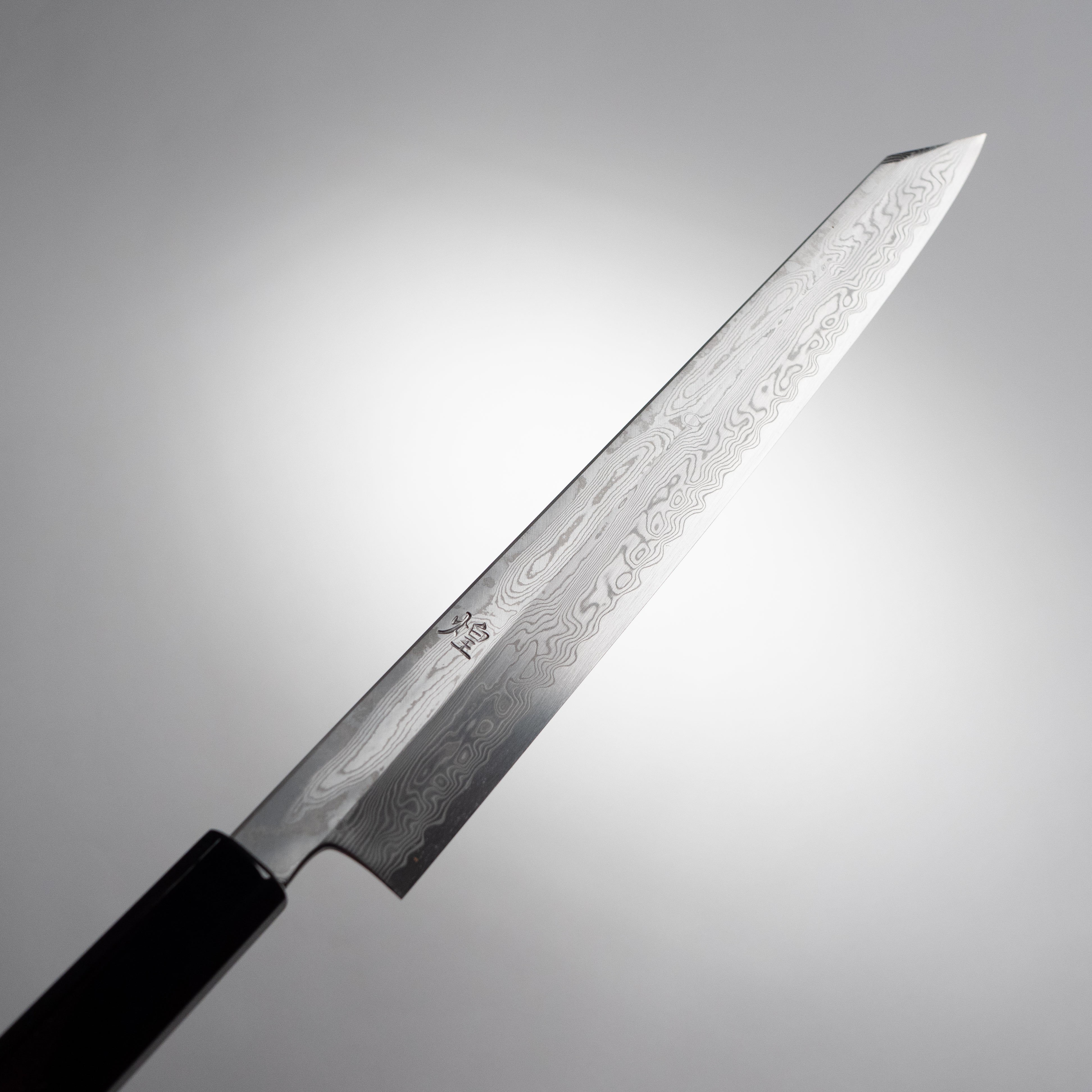 中川作 煌 STRIX 切付筋引き 270mm 黒摺漆鞘付