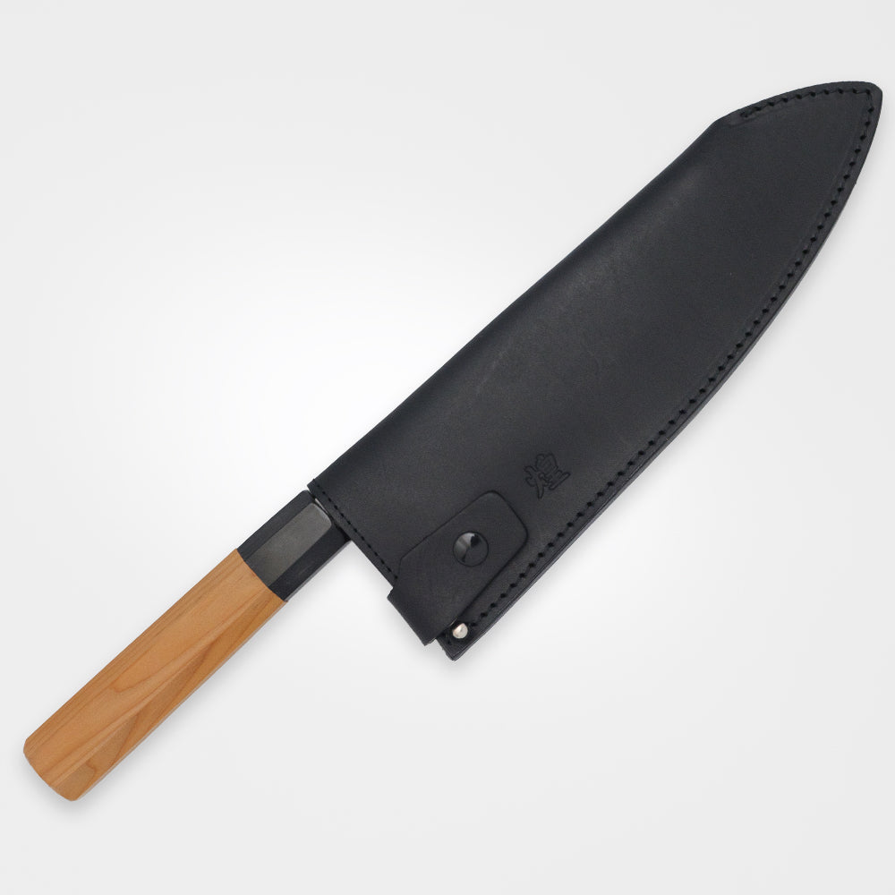 包丁サヤ 手作り革製鞘 出刃包丁