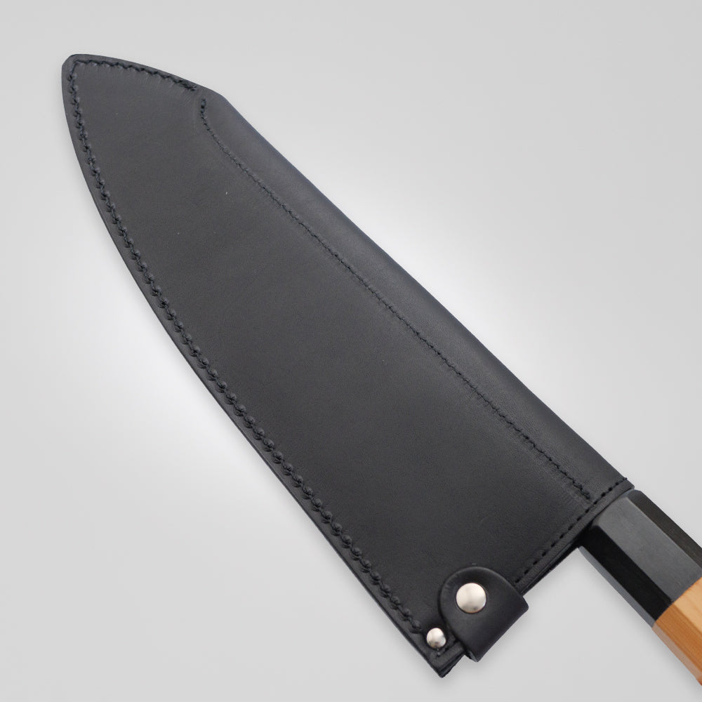 包丁サヤ 手作り革製鞘 出刃包丁