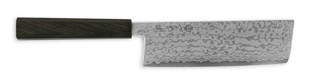 一文字 綾 VG10 ダマスカス 菜切包丁 灰檀柄