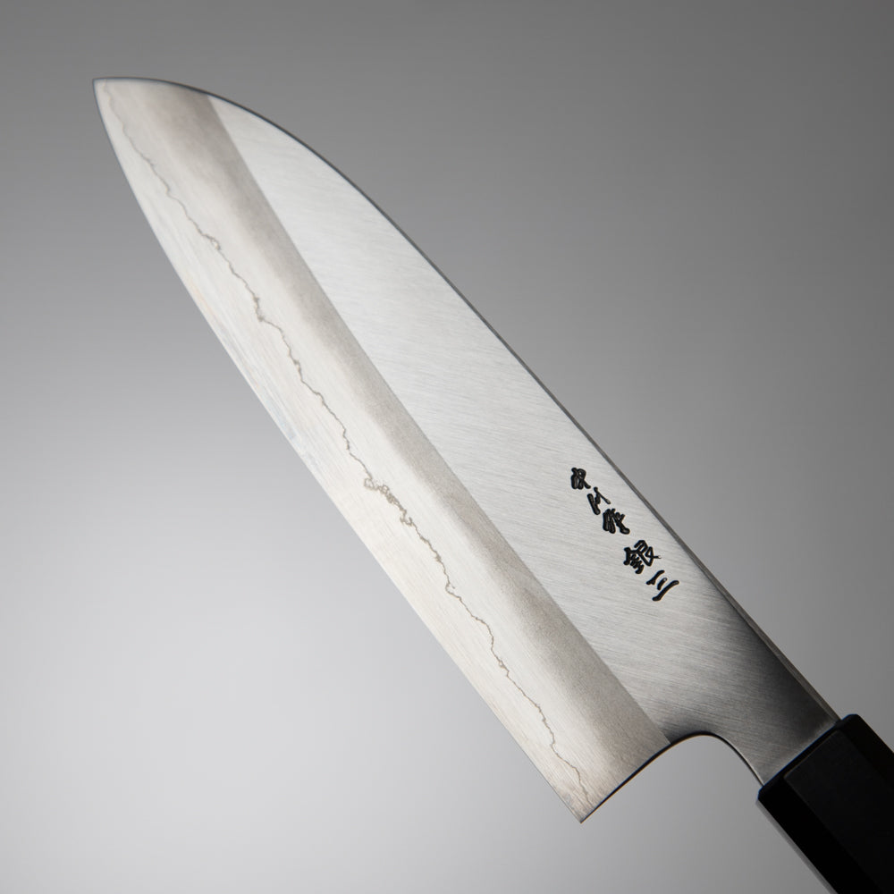 中川作 煌 銀三鋼 和式三徳包丁 ウォールナット柄