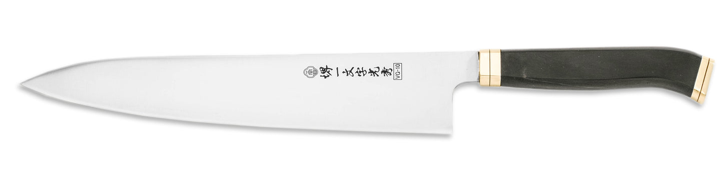 堺一文字光秀 V金10号 洋銀黒檀柄 牛刀