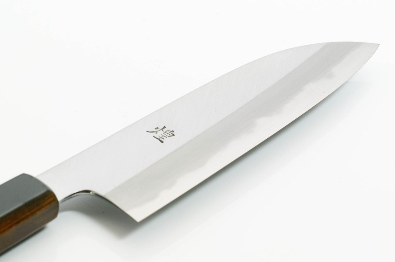 煌 青一鋼 黒呂柄 和式三徳包丁 180mm