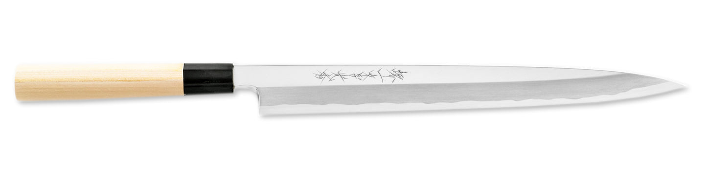 堺一文字光秀 白鋼 鍛 霞研　柳刃包丁