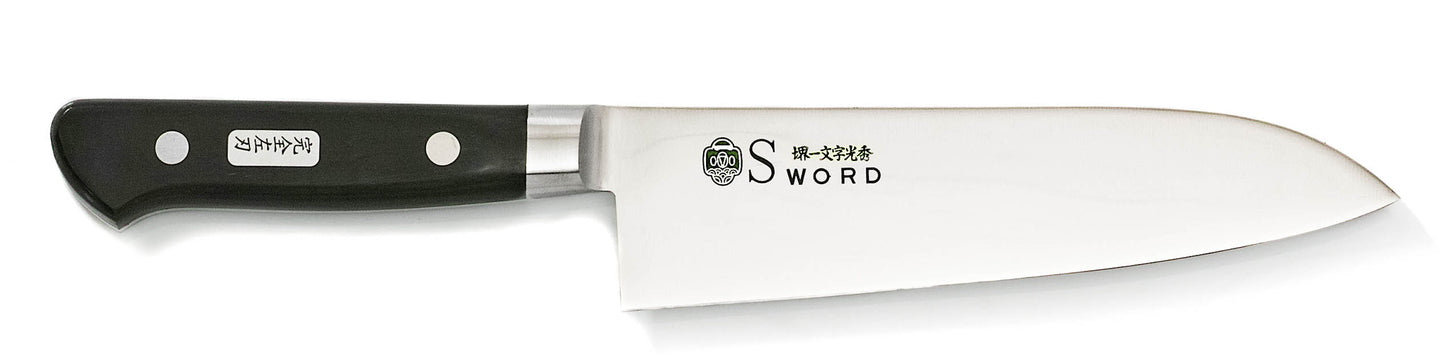 堺一文字光秀 Gライン 左刃 三徳包丁 180mm