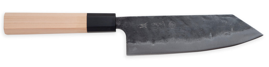 一文字 宵 青鋼 黒打 文化包丁 165ｍｍ