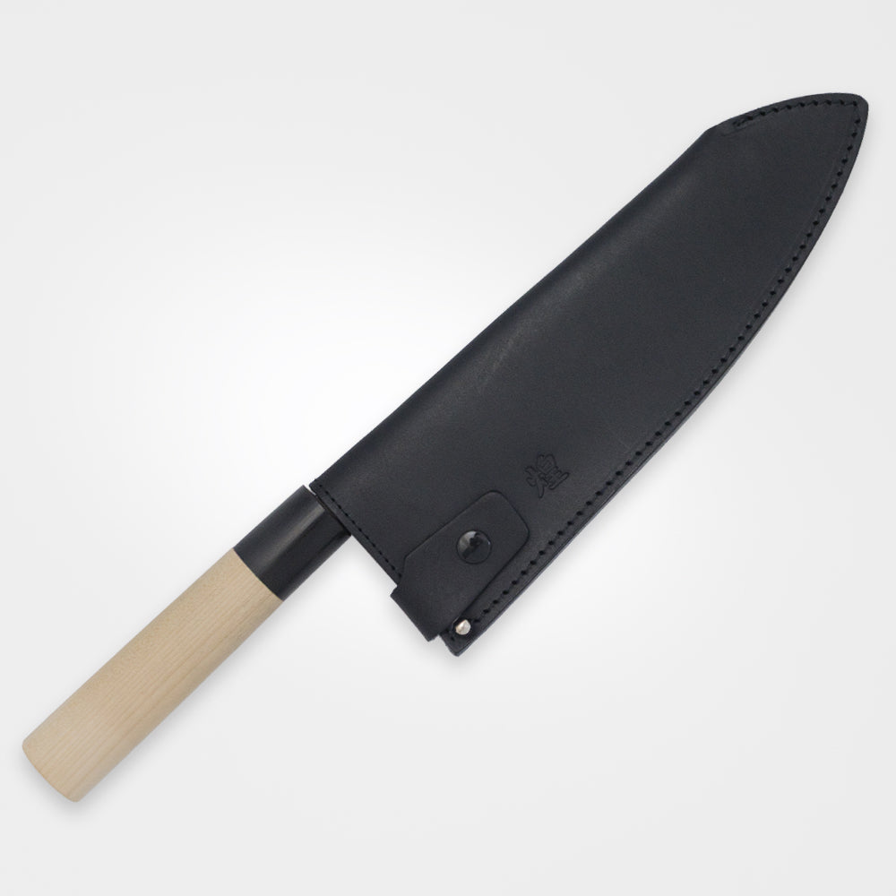 包丁サヤ 手作り革製鞘 出刃包丁