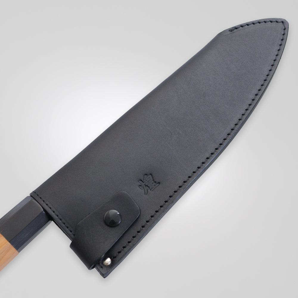 包丁サヤ 手作り革製鞘 出刃包丁