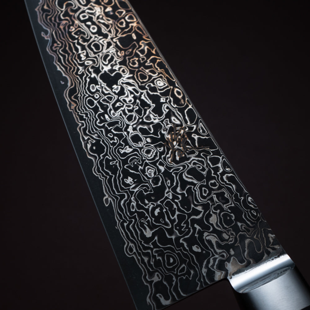 煌 本鍛造 粉末ハイスダマスカス鋼 三徳包丁