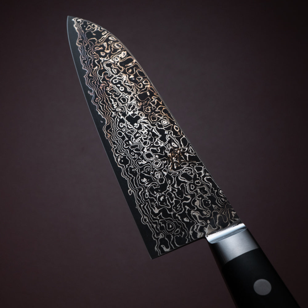 煌 本鍛造 粉末ハイスダマスカス鋼 三徳包丁